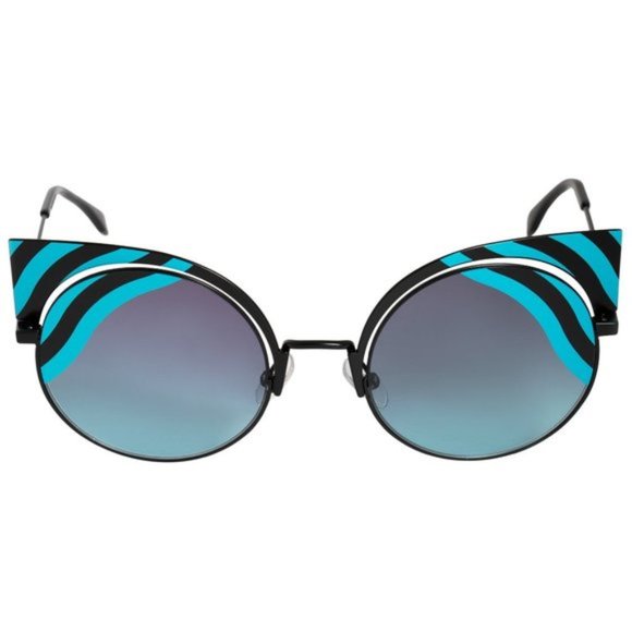 Fendi Blue Cat Eye Sunglasses - Picture 1 of 5